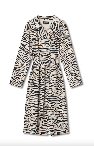 Kira Linen Coat Zebra Yttertøy