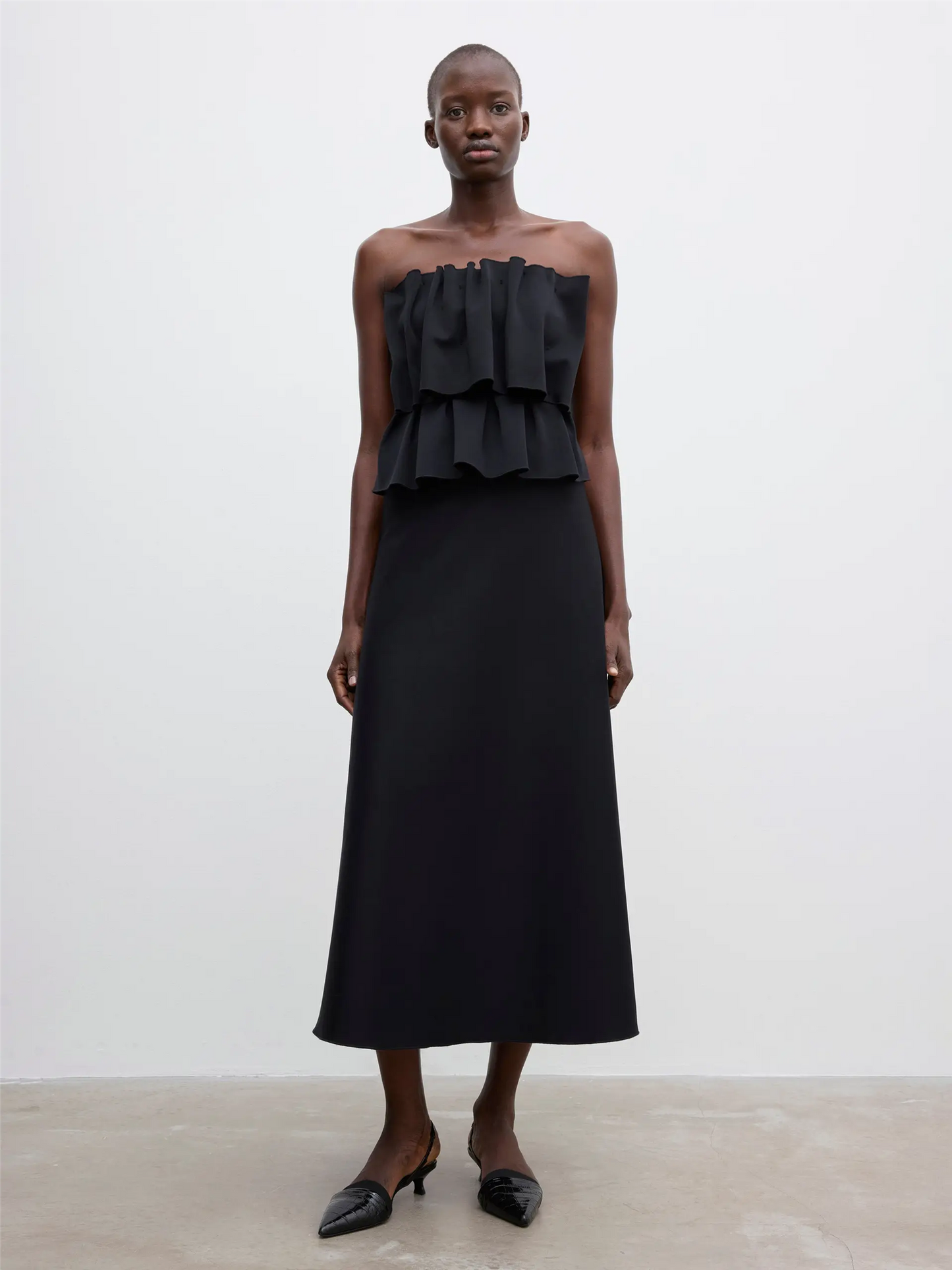 Sculpted Tube Dress Black Kjoler