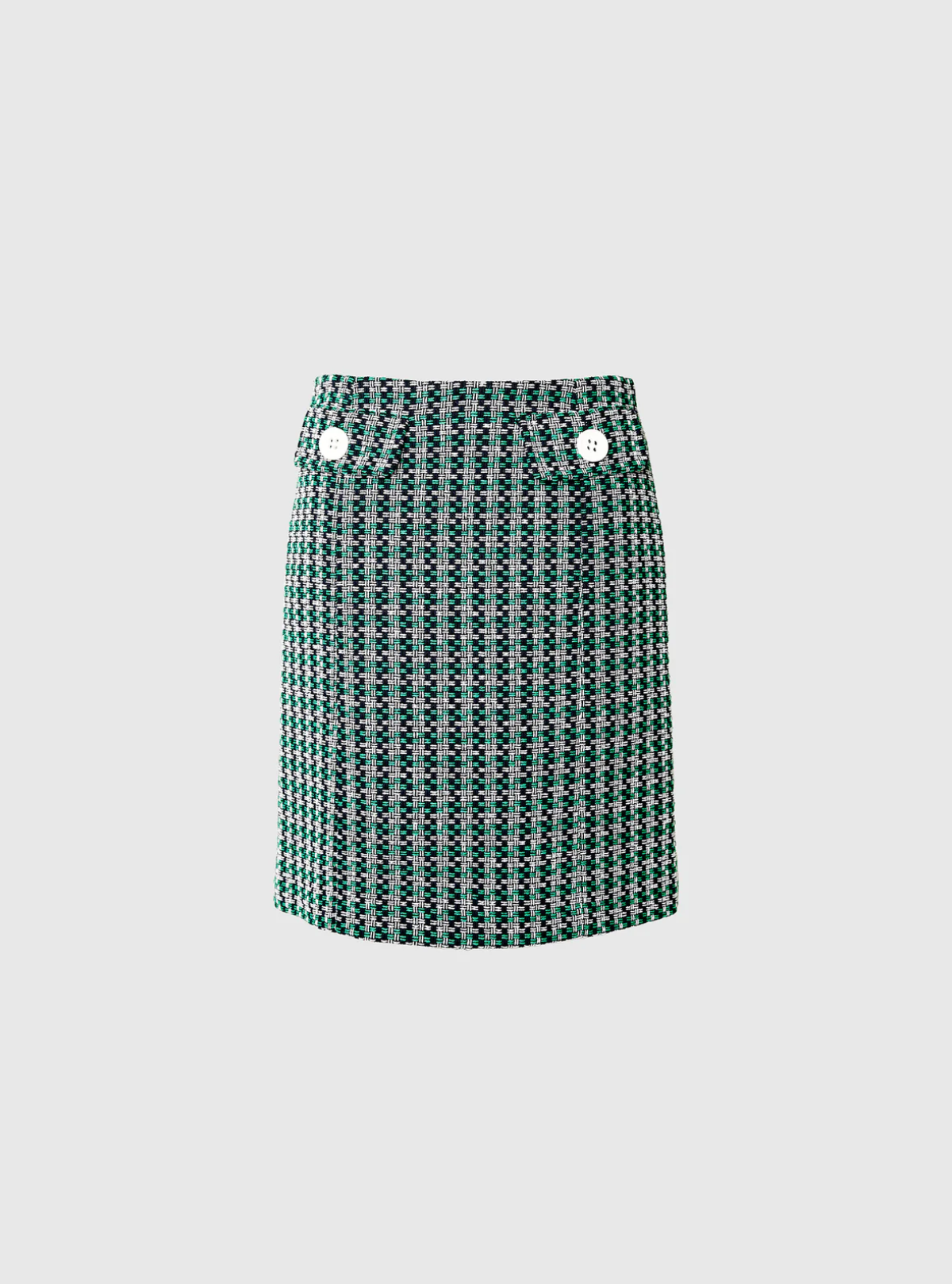 Liza Skirt Navy Checks Skjørt