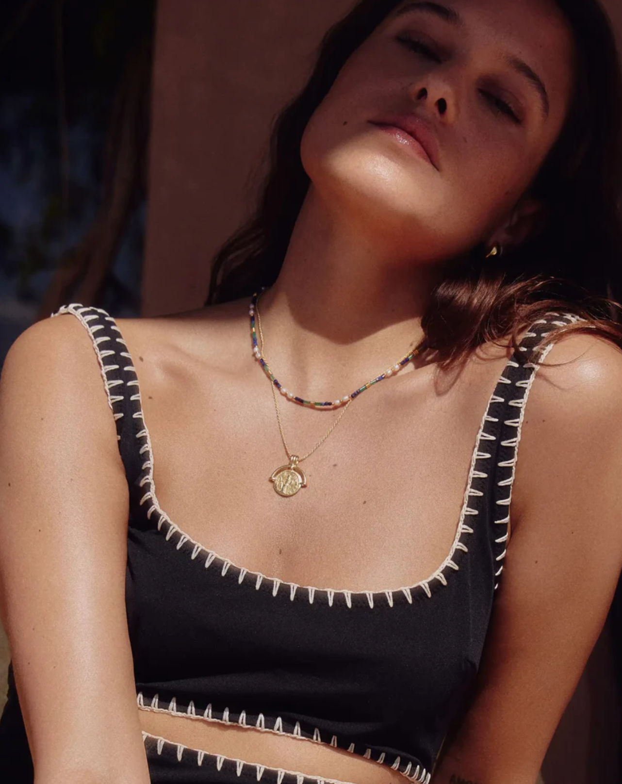 Halskjeder | Lucy Williams Medium Engravable Roman Arc Coin Necklace