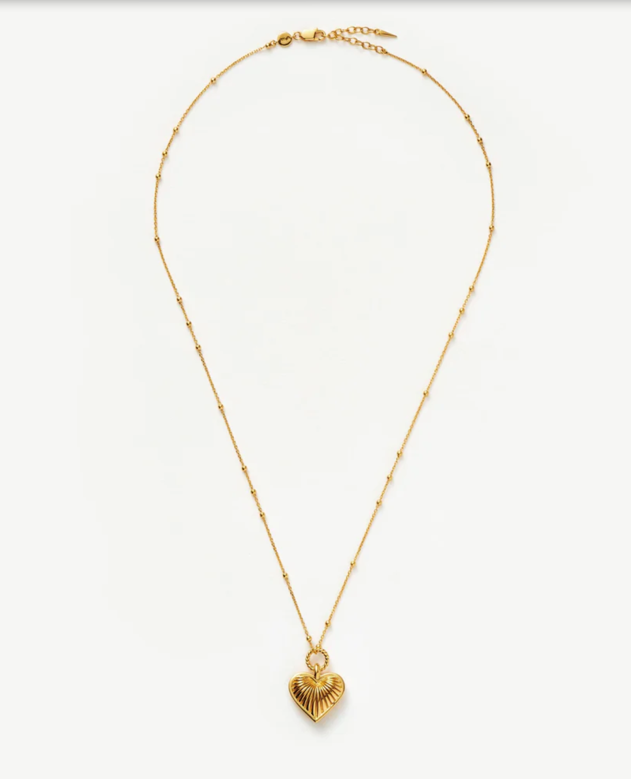 Halskjeder | Ridge Heart Charm Pendant Necklace
