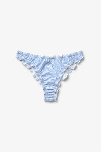 Sea Bikini Bottom Light Blue Print Bikini