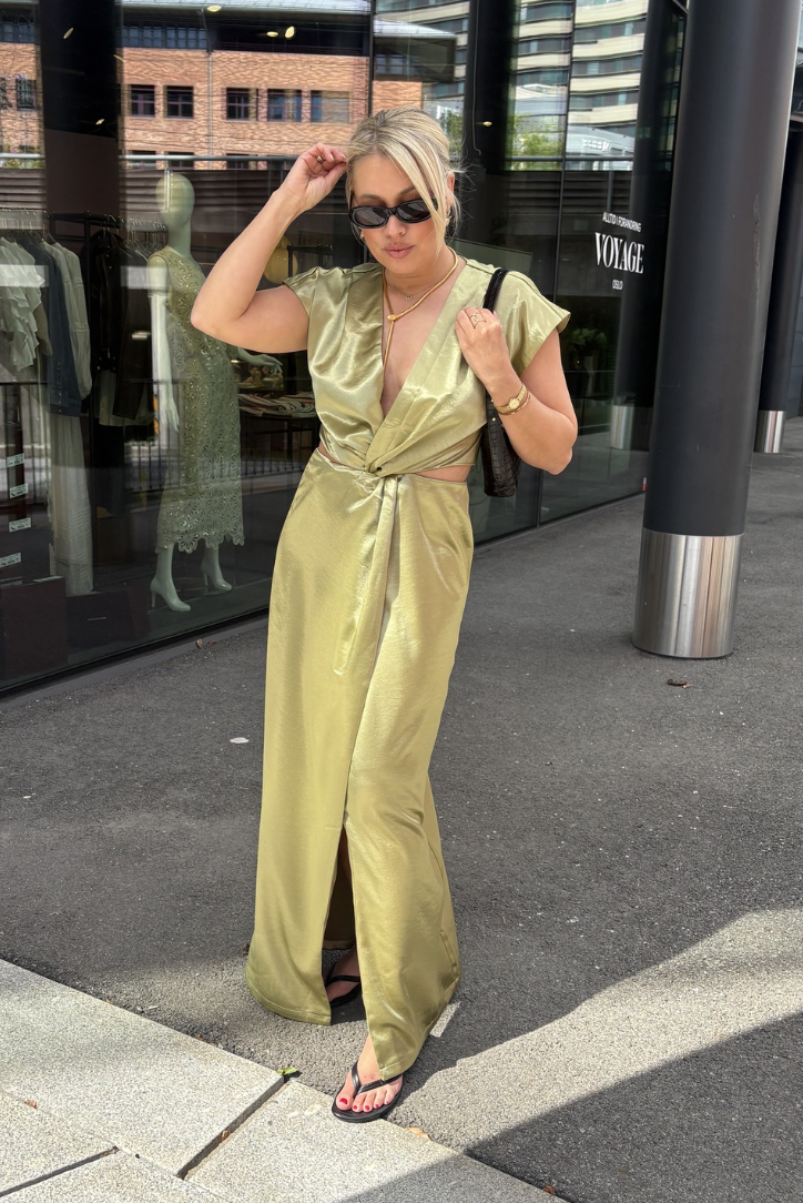 Kjoler | Zephyr Dress Sage Green