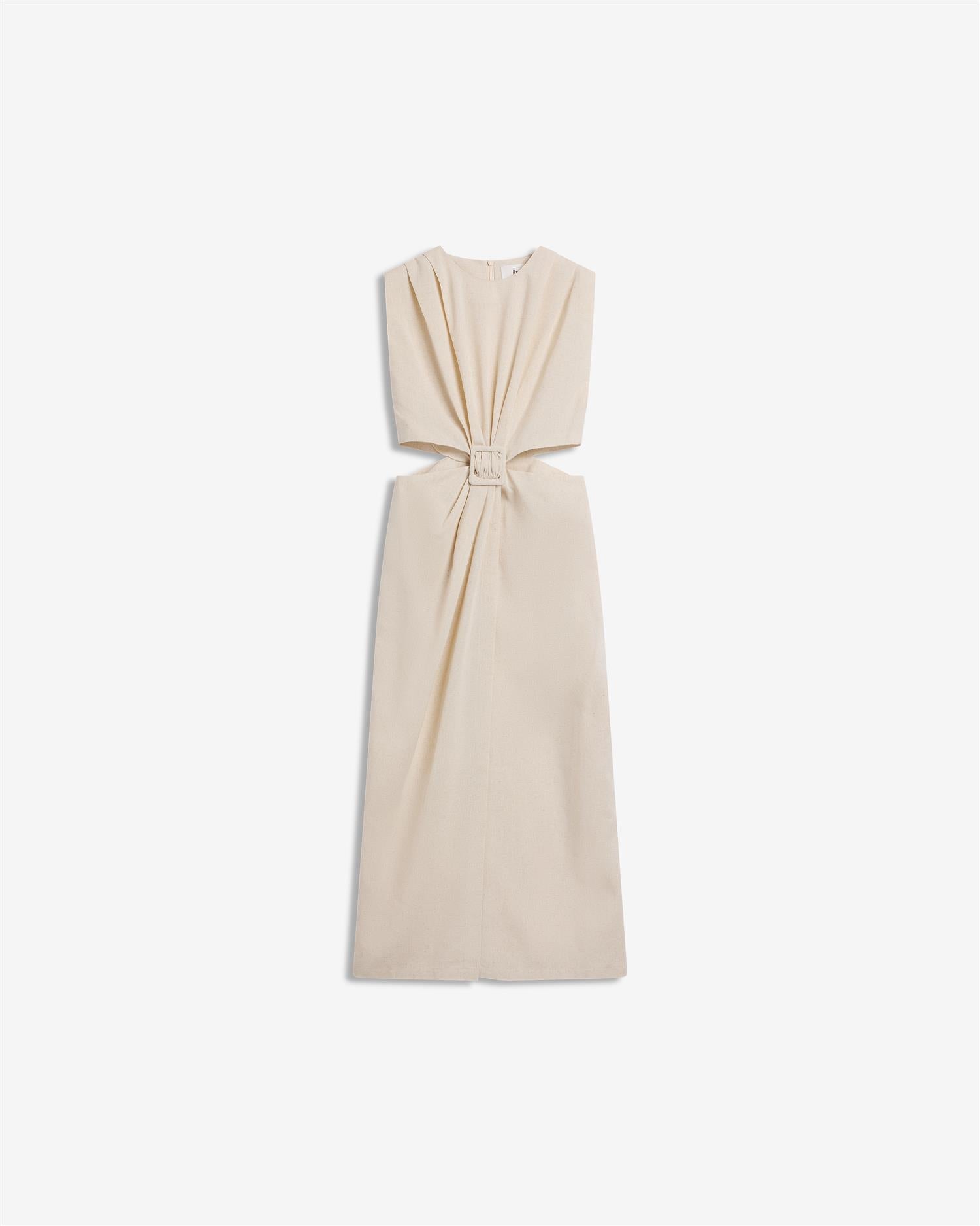 Riviera Dress Raw Beige Kjoler