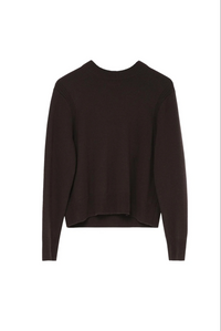 Alma Sweater Dark Brown Gensere