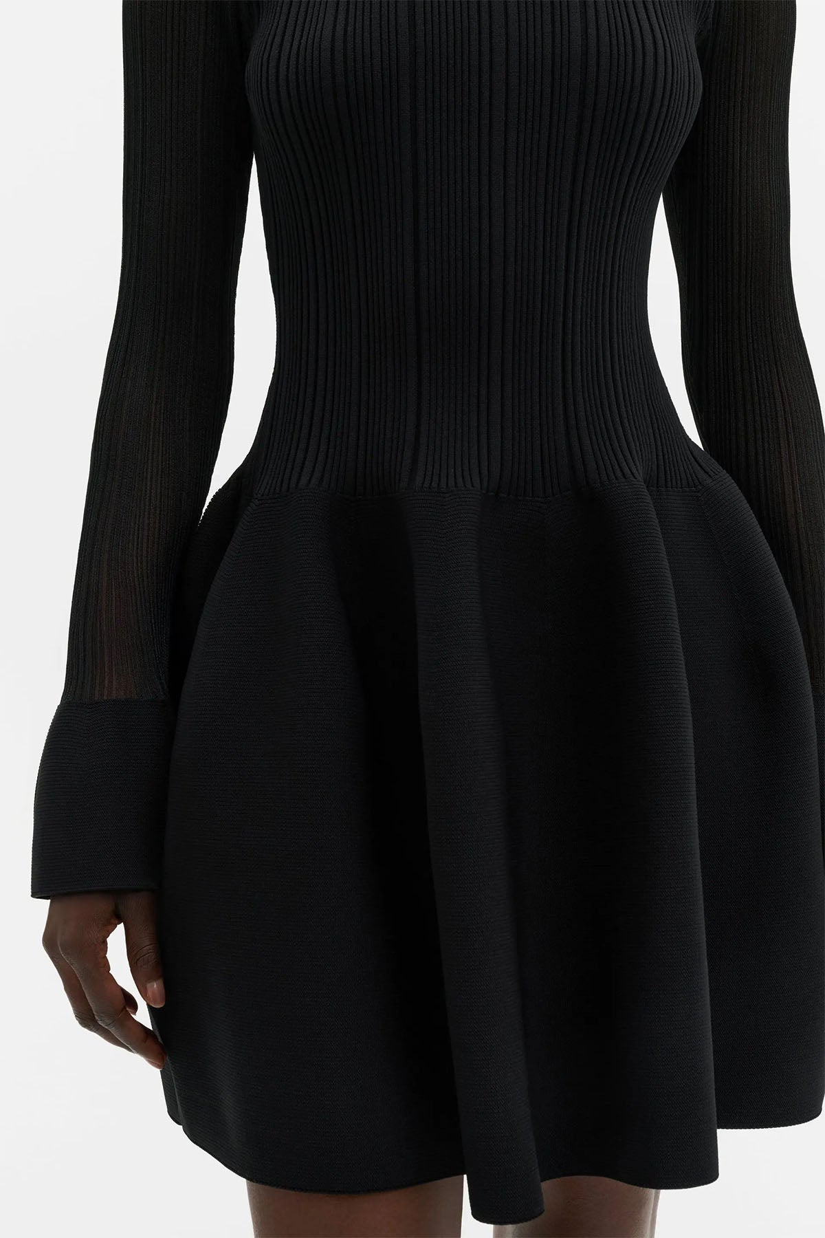 Kjoler | Elona Voluminous Skirt Knitted Mini Dress