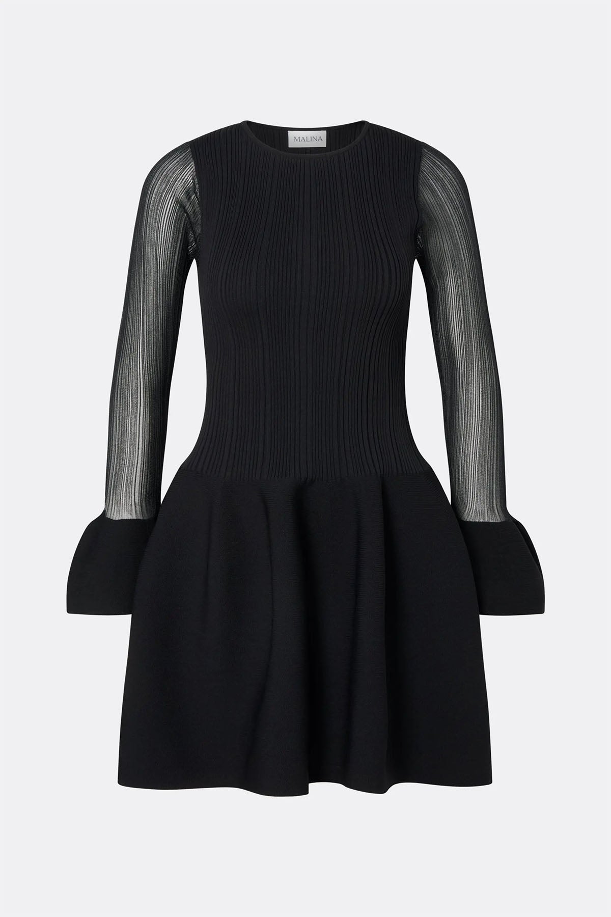 Kjoler | Elona Voluminous Skirt Knitted Mini Dress