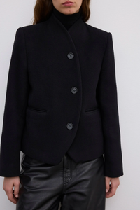 Short Curved Jacket Black Yttertøy