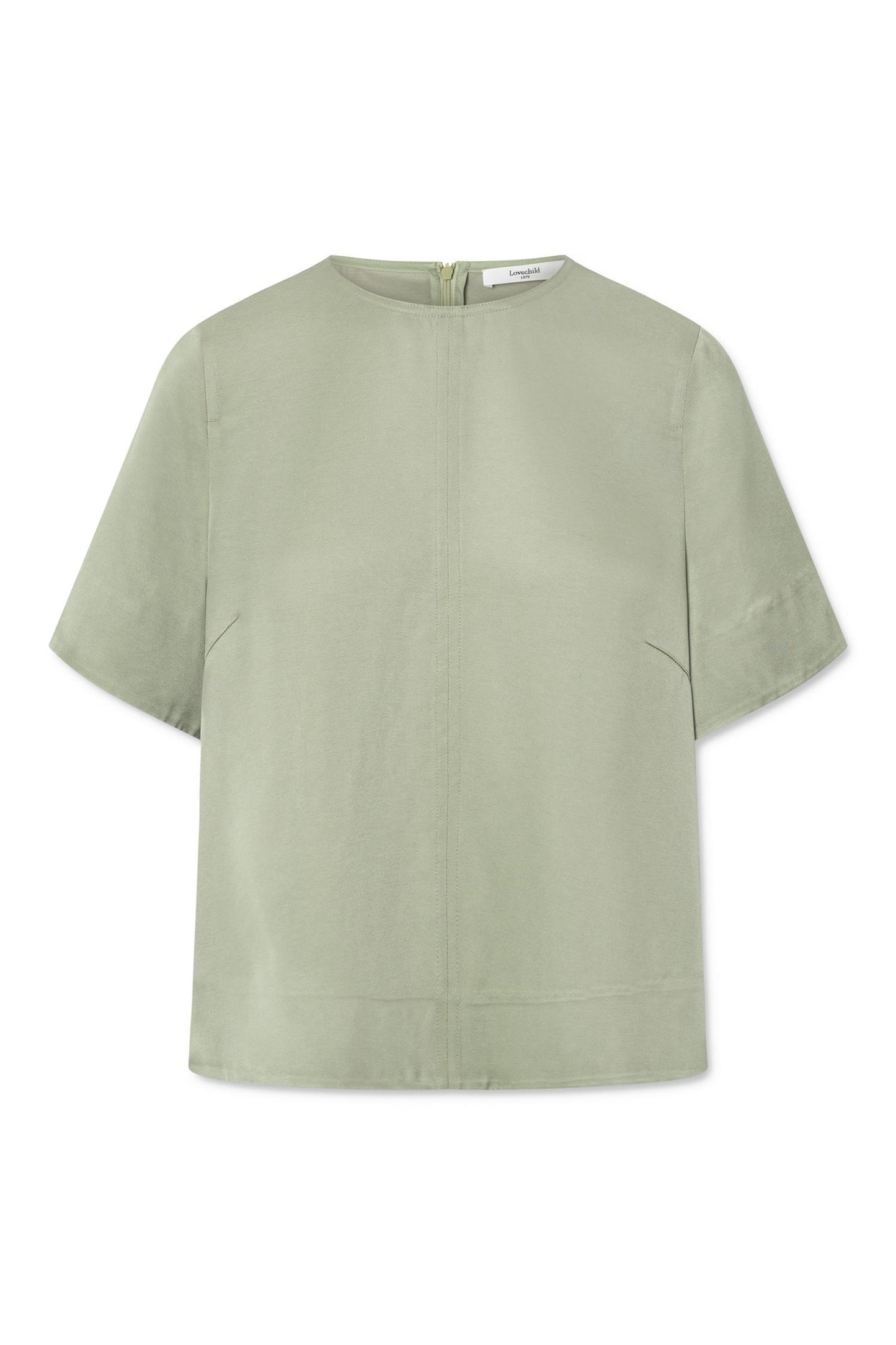 Joy Top Tea Green Bluser