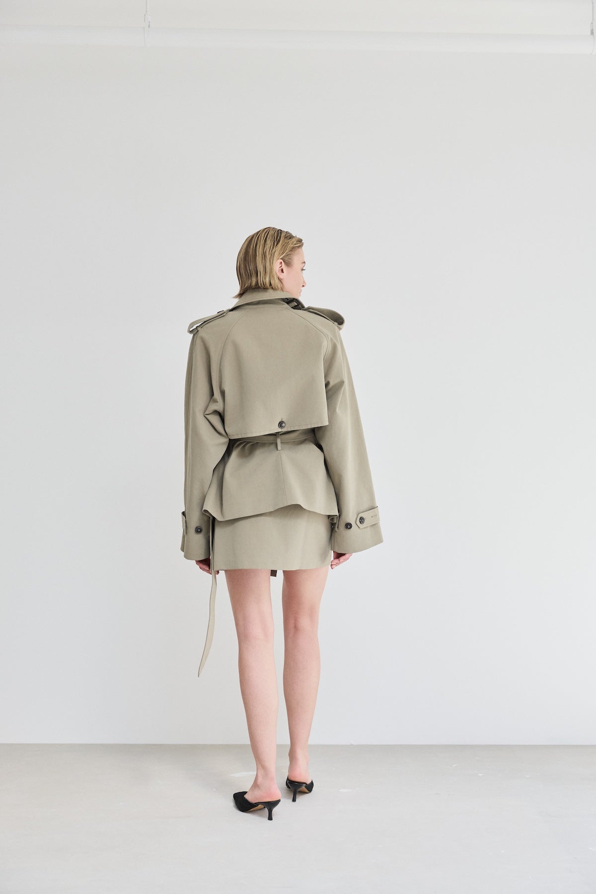Majorstuen Trench Short Khaki Yttertøy