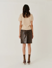 Margo Skirt Brown Crunch Eff Skjørt