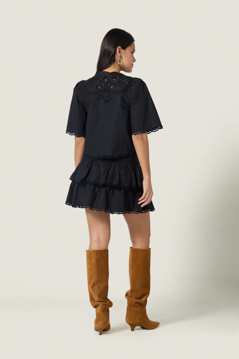 Vinetta Top Onyx Black Bluser