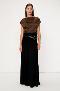 Adhara Top Walnut Bluser