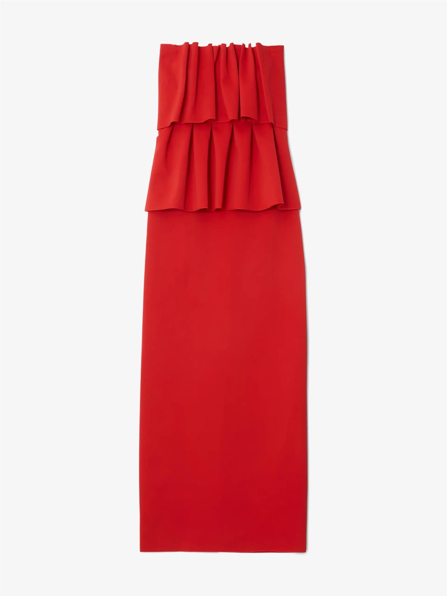 Sculpted Slim Dress Red Kjoler