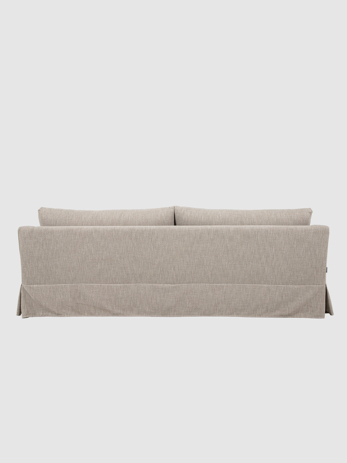 Eden Sofa 3 sits True Linen Sofa