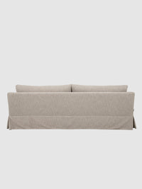 Eden Sofa 3 sits True Linen Sofa