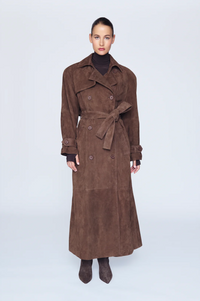 Corrin Suede Coat Coco Yttertøy