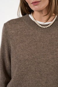 Lace Blouse Brownstone Gensere