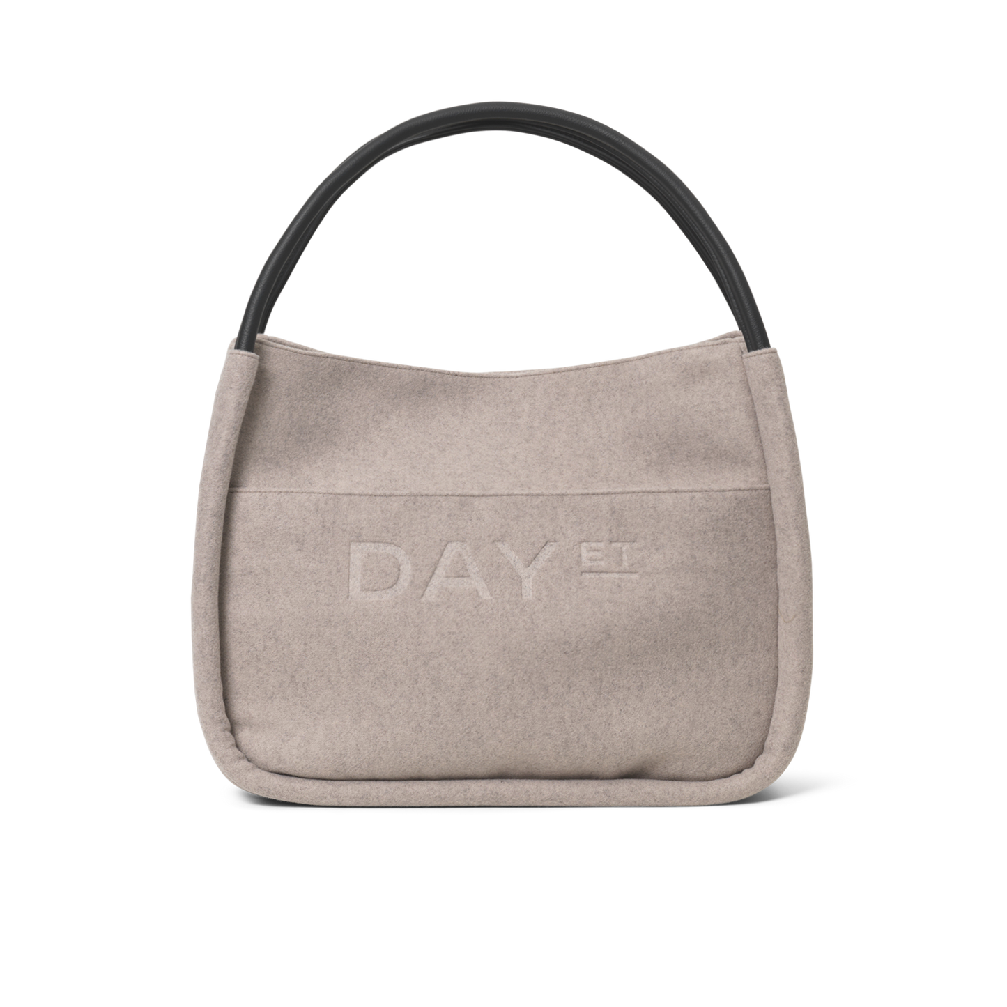 Day Woolen Small Shopper Taupe Melange Bags