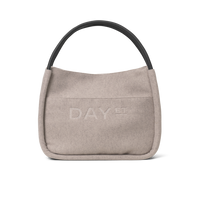 Day Woolen Small Shopper Taupe Melange Bags