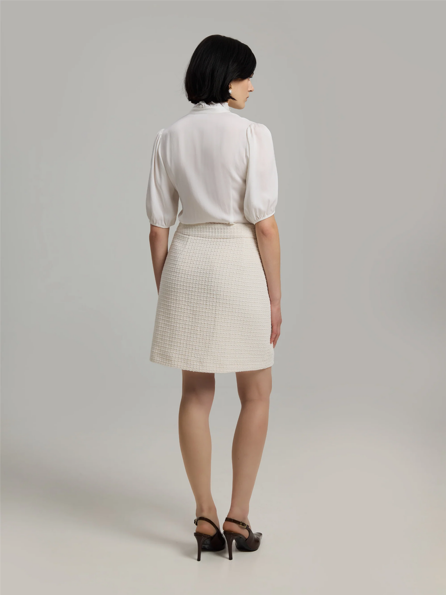 Celia 50 Skirt White Skjørt