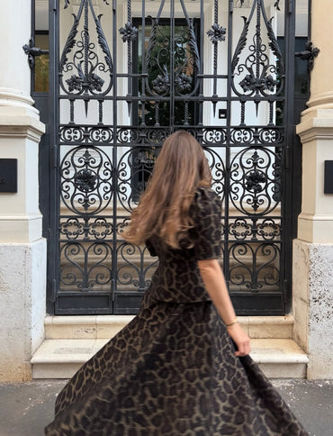 Ivona Blazer Sparkly Leopard Blazere