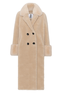Fiona Wool Coat Long Beige Yttertøy