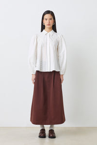Louane Blouse Blanc Casse Bluser