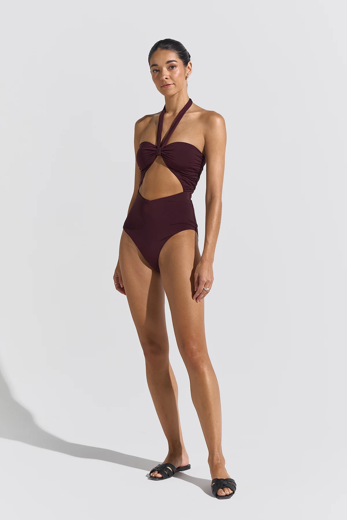 Helio Swimsuit Burgundy Bikini
