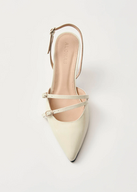 Joelle Onix Cream Leather Pumps Sko
