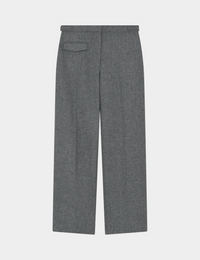 Thalia Melange Wool Medium Grey Bukser