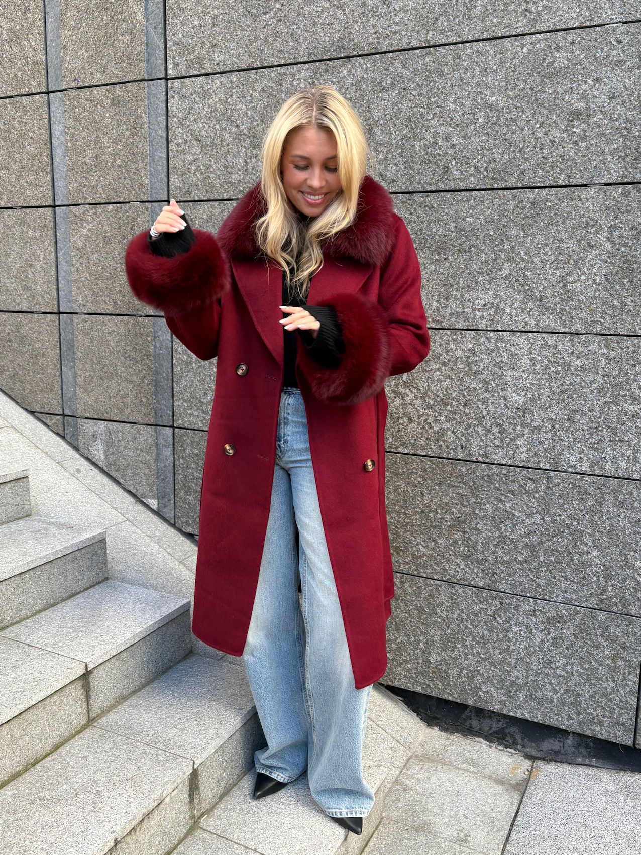 Marta Coat Burgundy Yttertøy