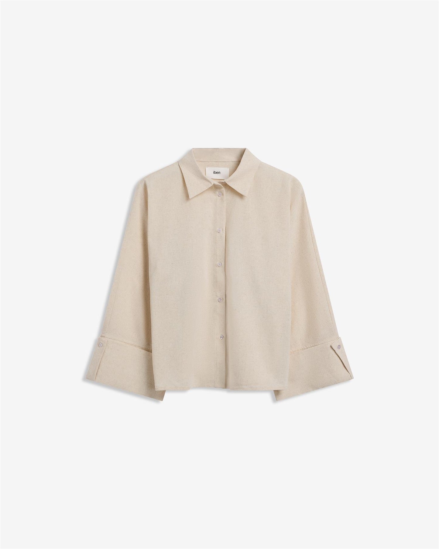 Atari Linen Shirt Raw Beige Bluser