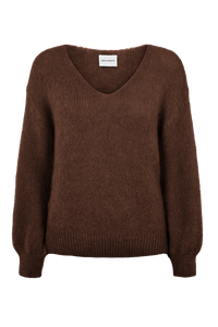 Milana LS Alpaca Pullover Cocoa Gensere