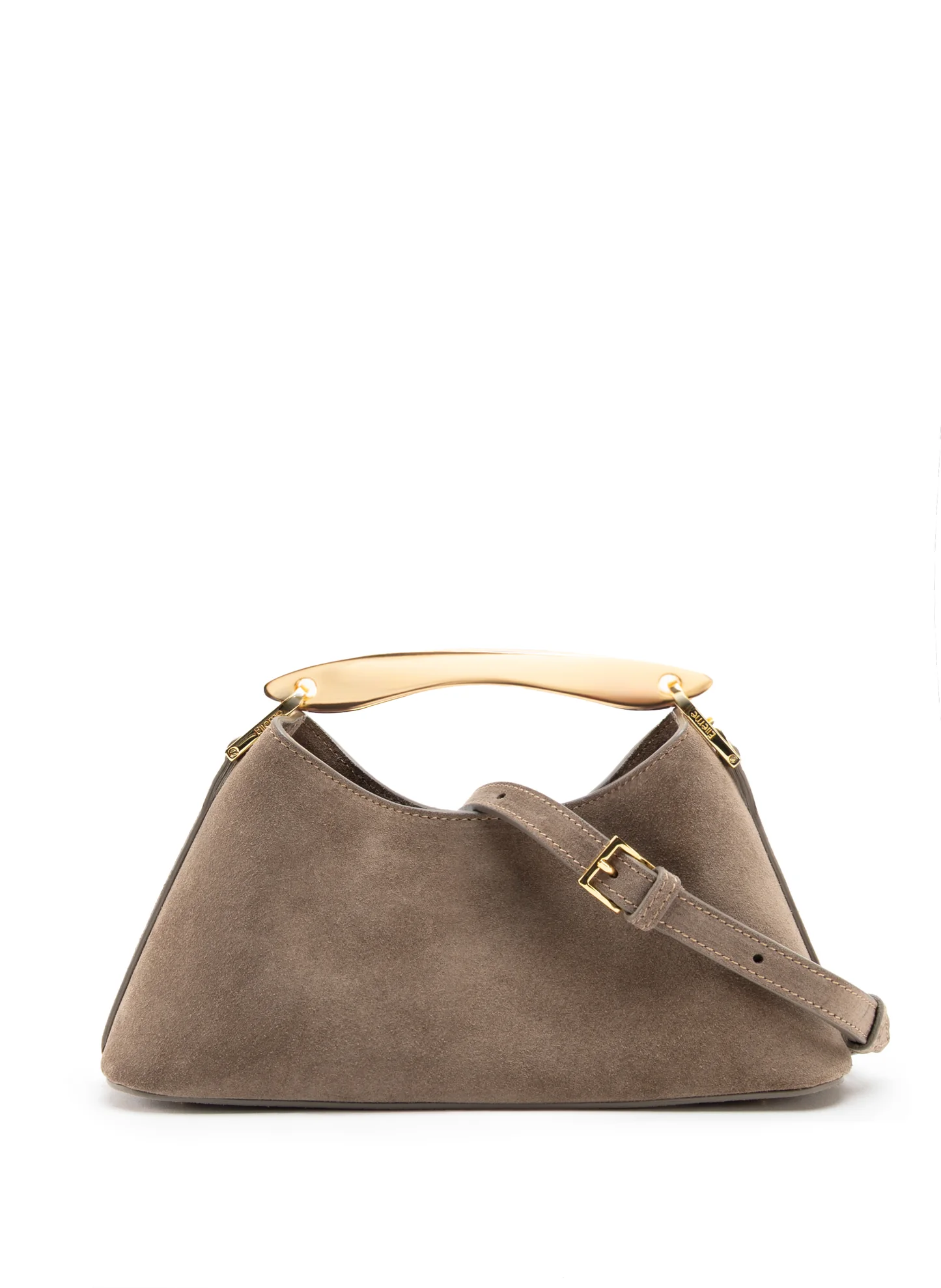 Mini Boomerang Suede Taupe Vesker