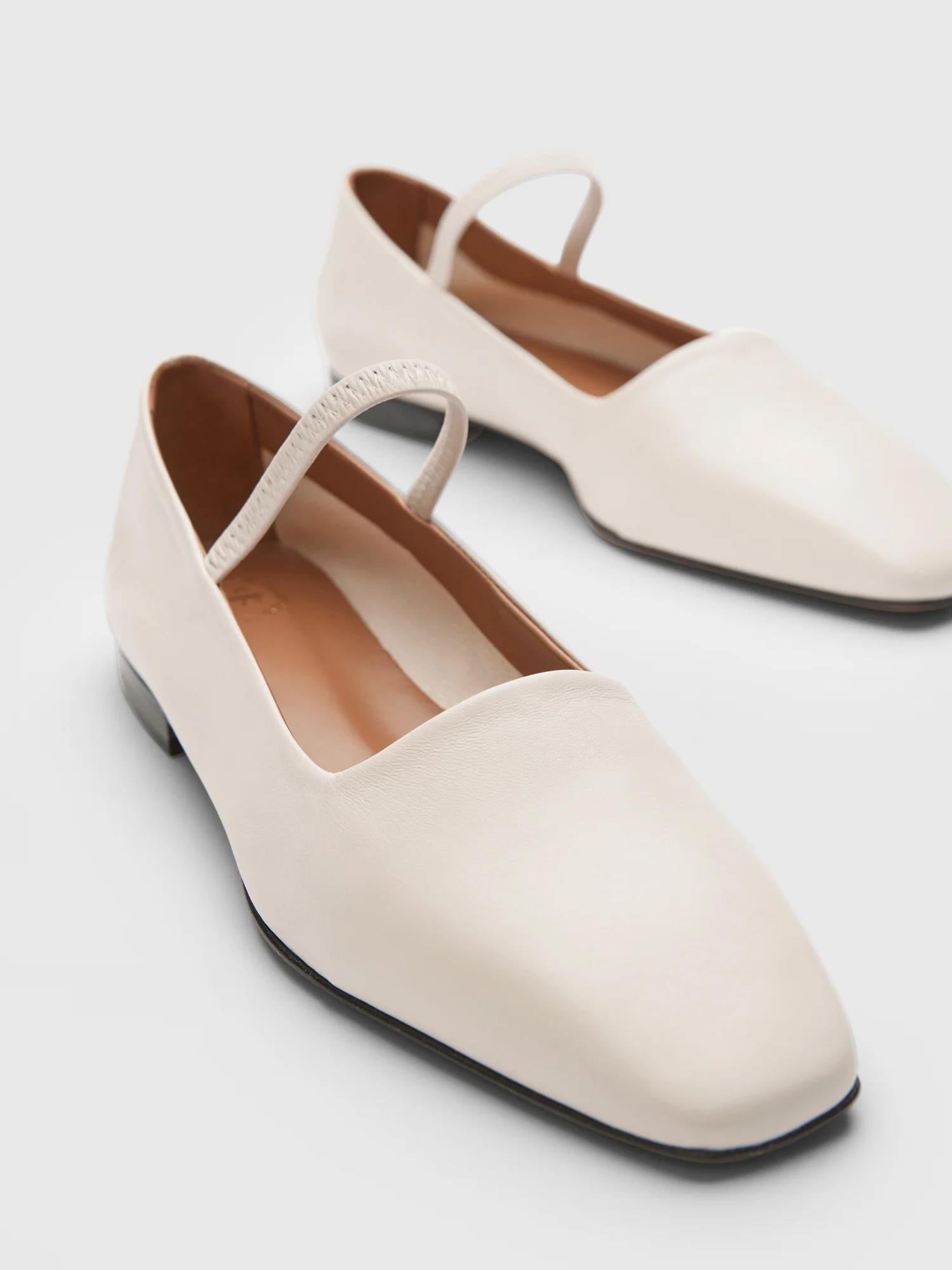 Petina Linen Nappa Flats Sko