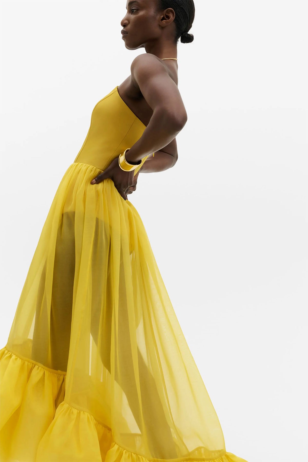 Kjoler | Lilou Corset Silk Blend Maxi Dress