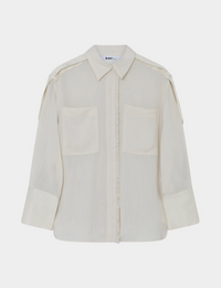 Norma - Contrast Linen Bluser