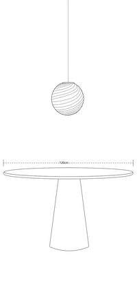 Ø30 Murano Pendel Grå Brun Lamper