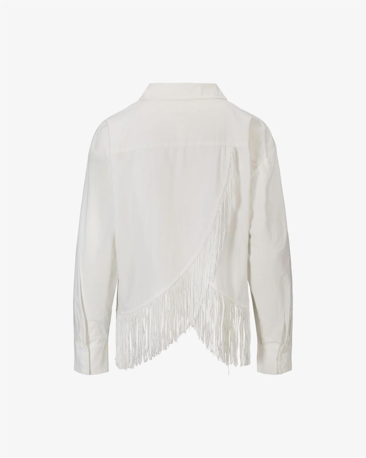 Fringe Shirt White Bluser