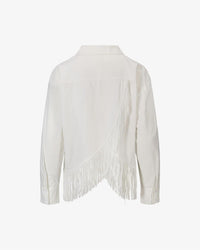 Fringe Shirt White Bluser