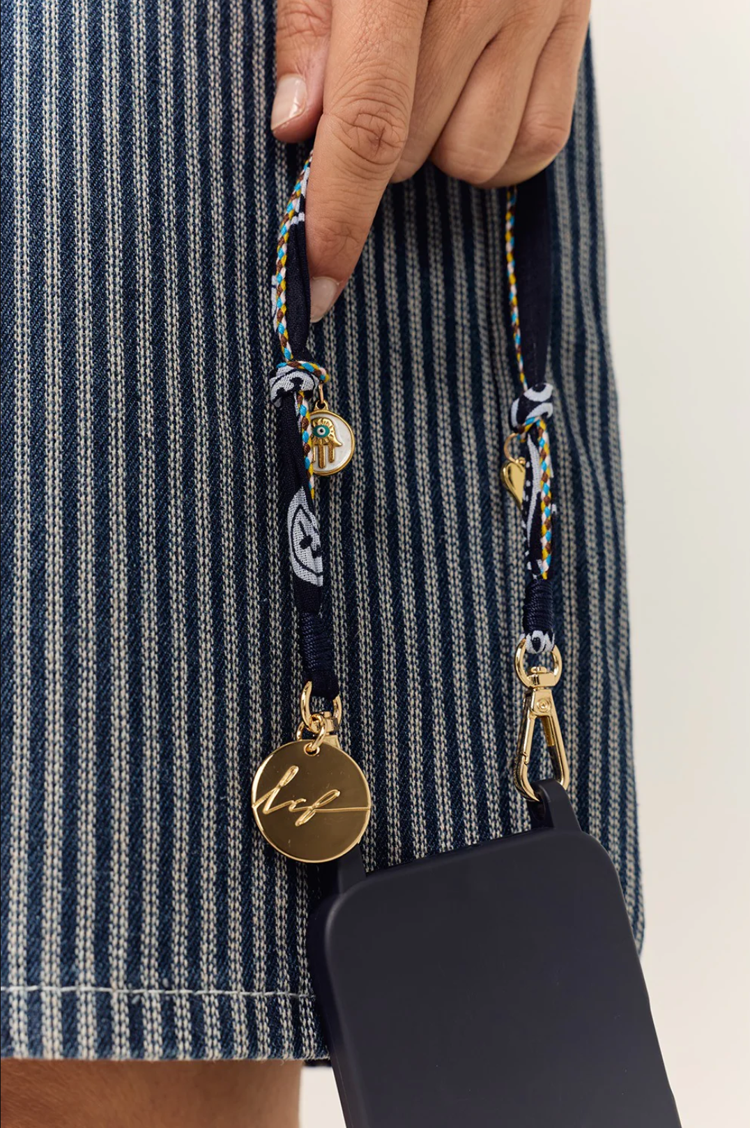 Accessories | Laia Bandana Bleu + Charm 40Cm