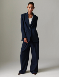 Enzo Classic Gabardine Dark Sapphire Bukser