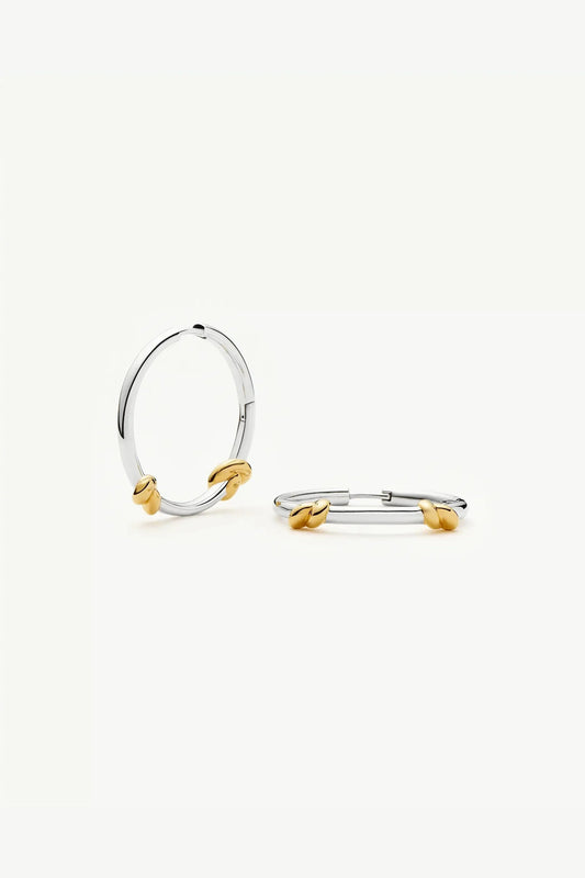 Lucy Williams Medium Double Knot Hoop Earrings