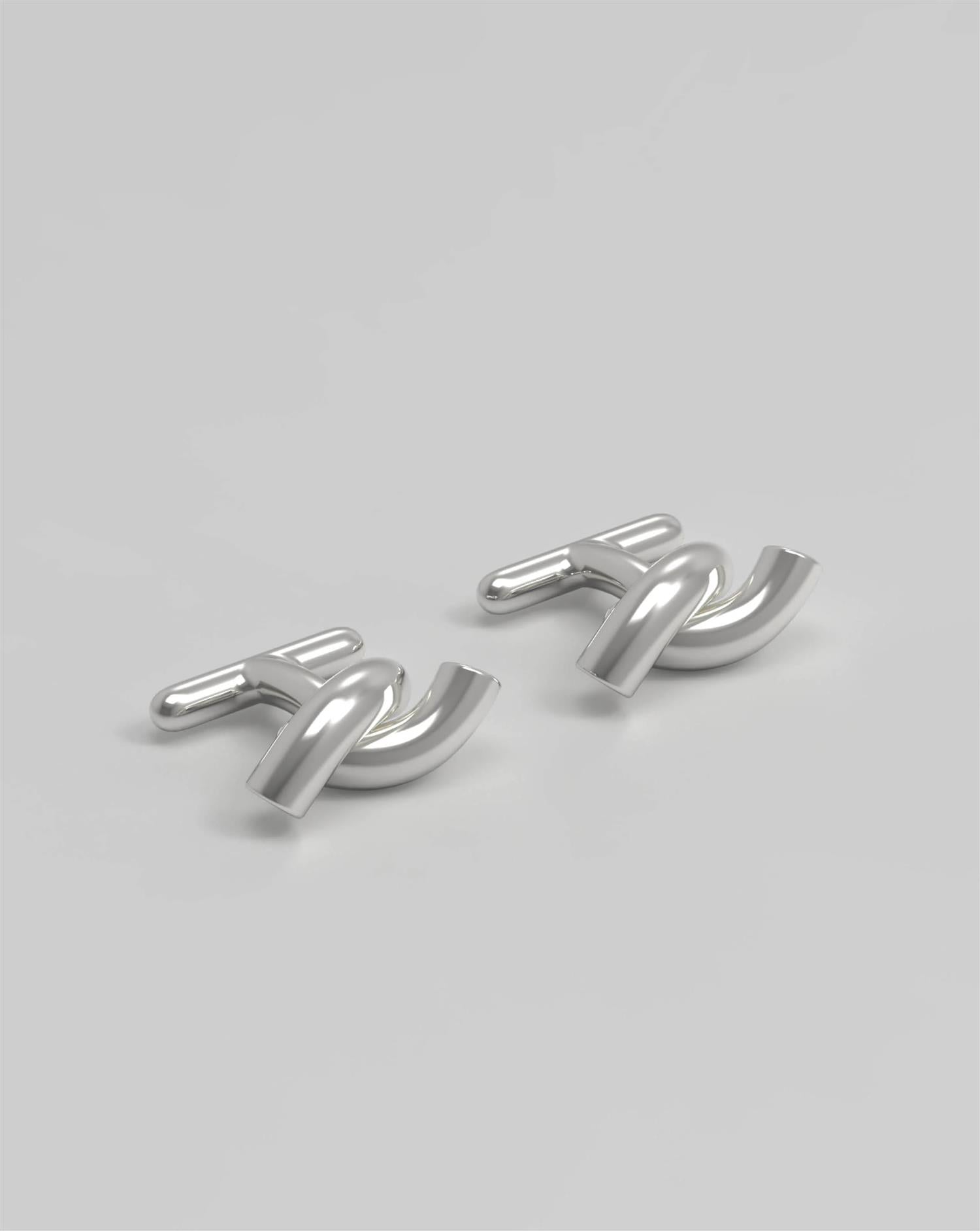 Rose Cufflinks Silver Smykker