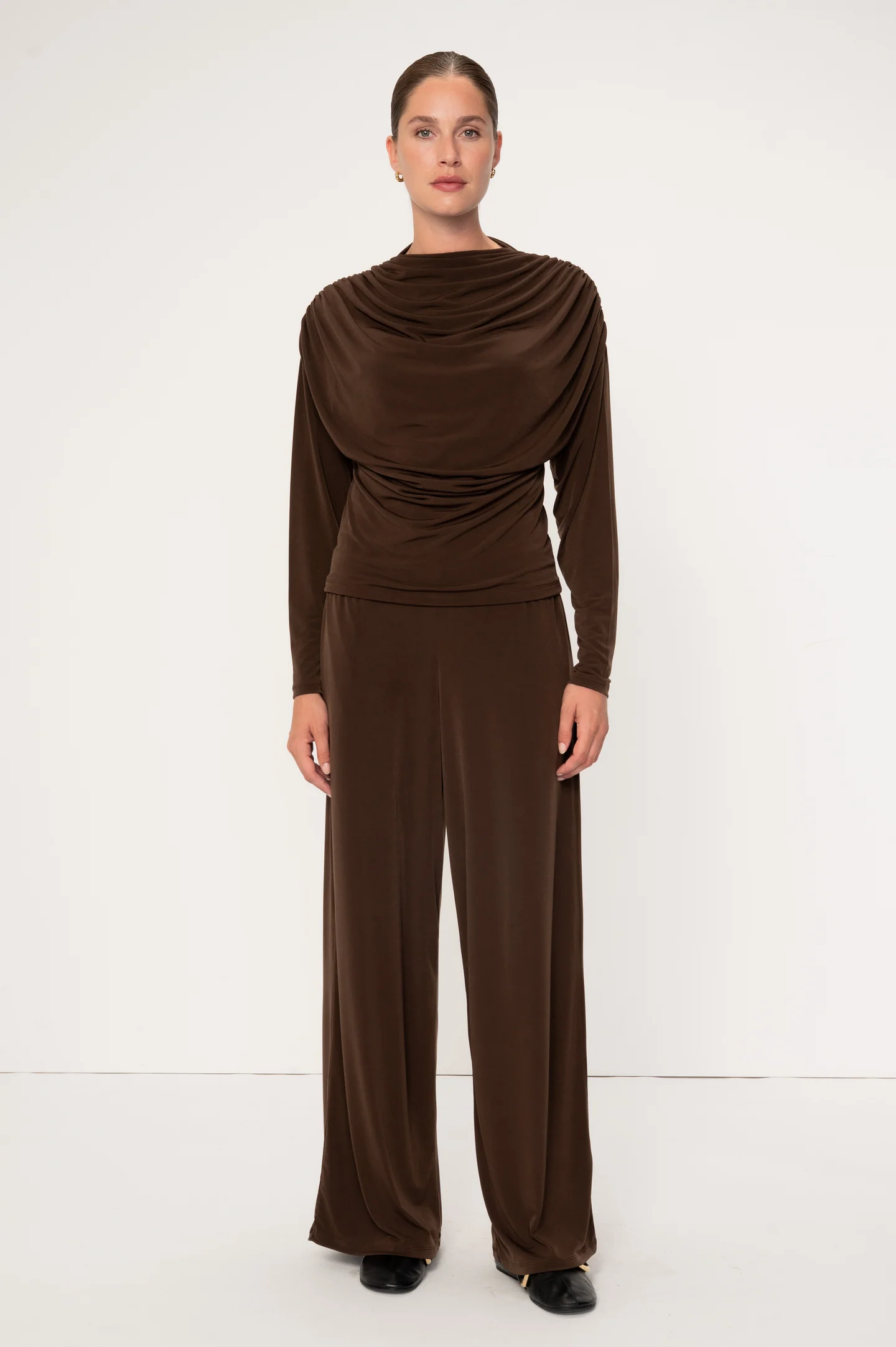 Mirel Top Mocha Bluser