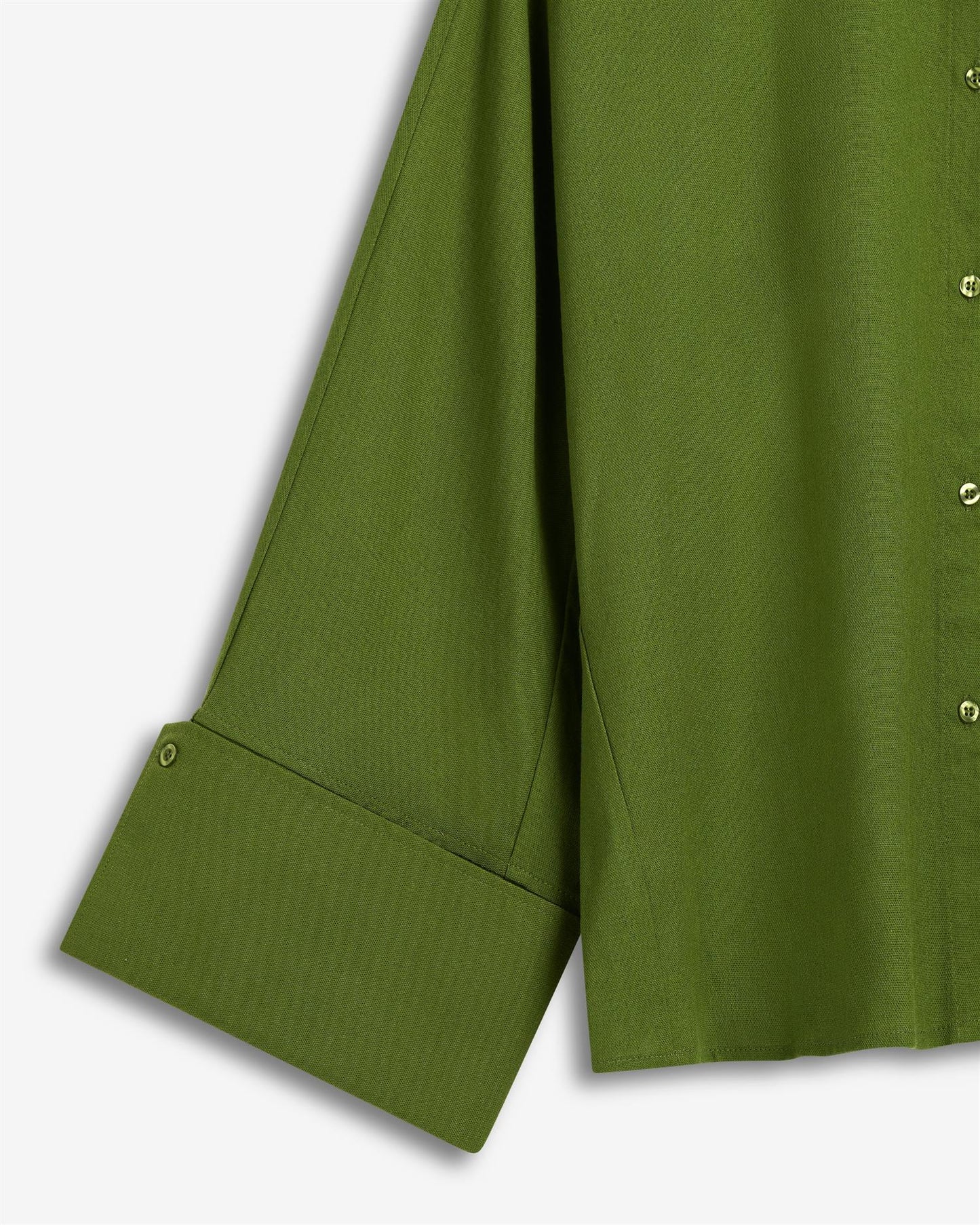 Atari Linen Shirt Leaf Green Bluser