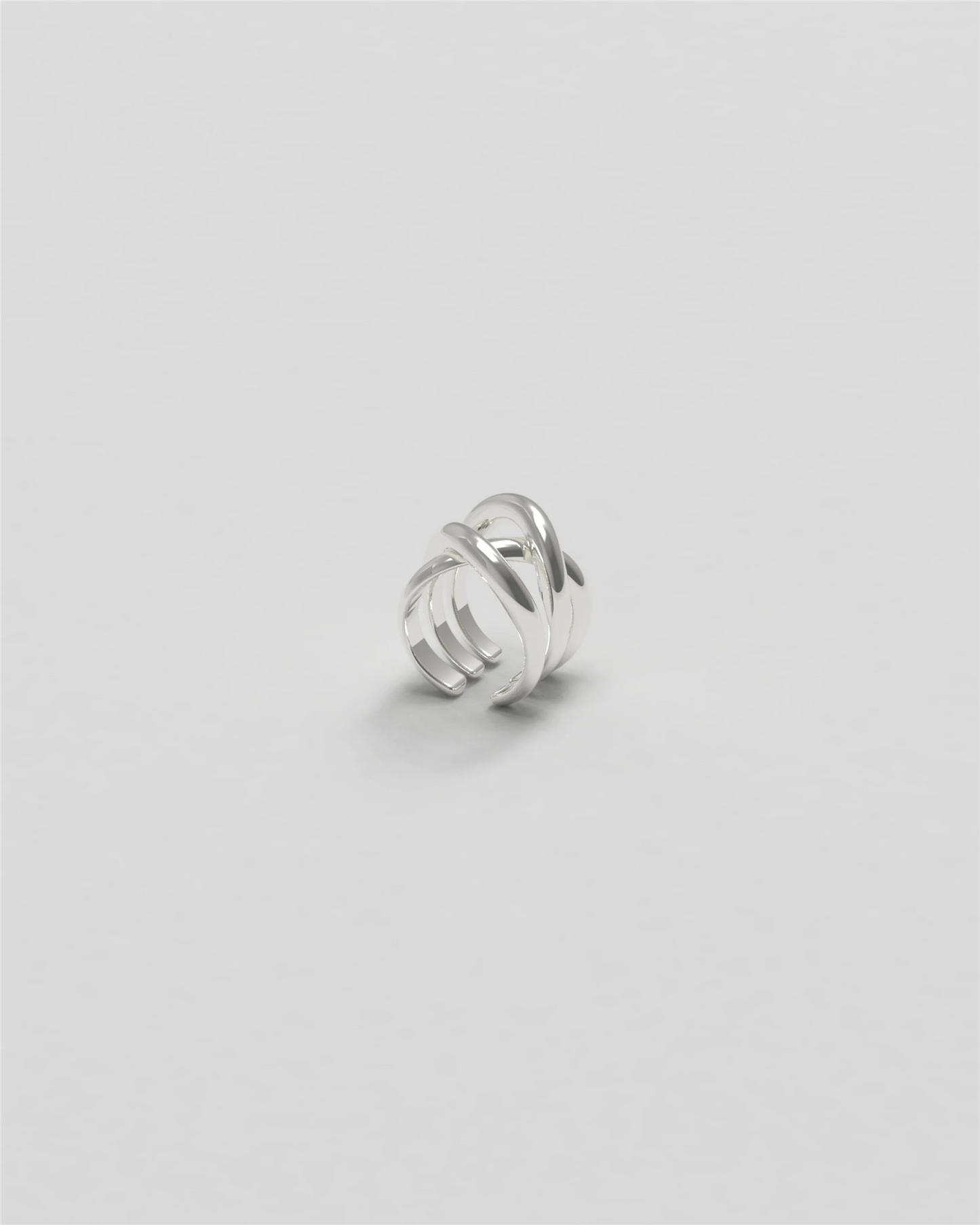 Thorn Ear Cuff Triple Silver Øredobber
