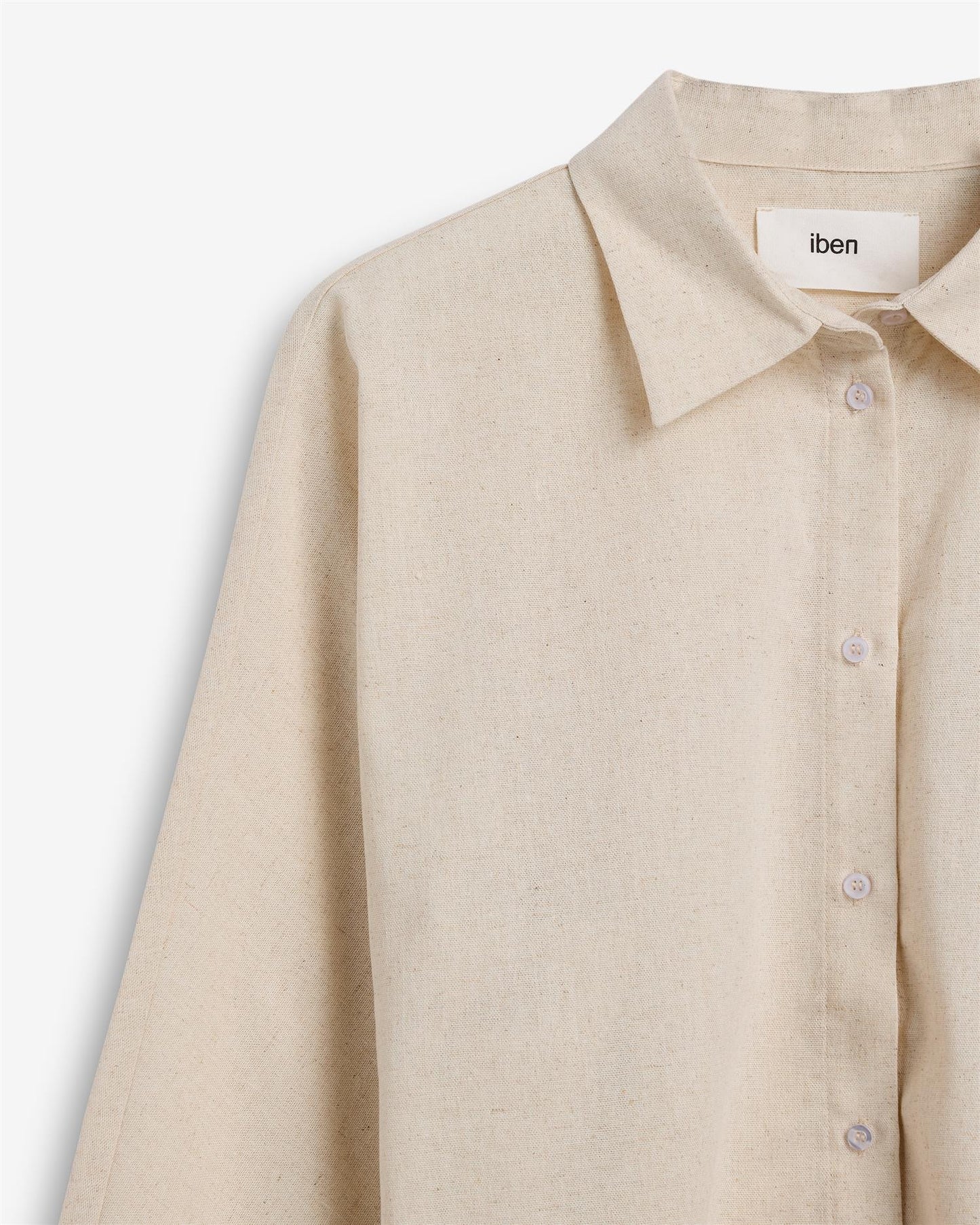 Atari Linen Shirt Raw Beige Bluser