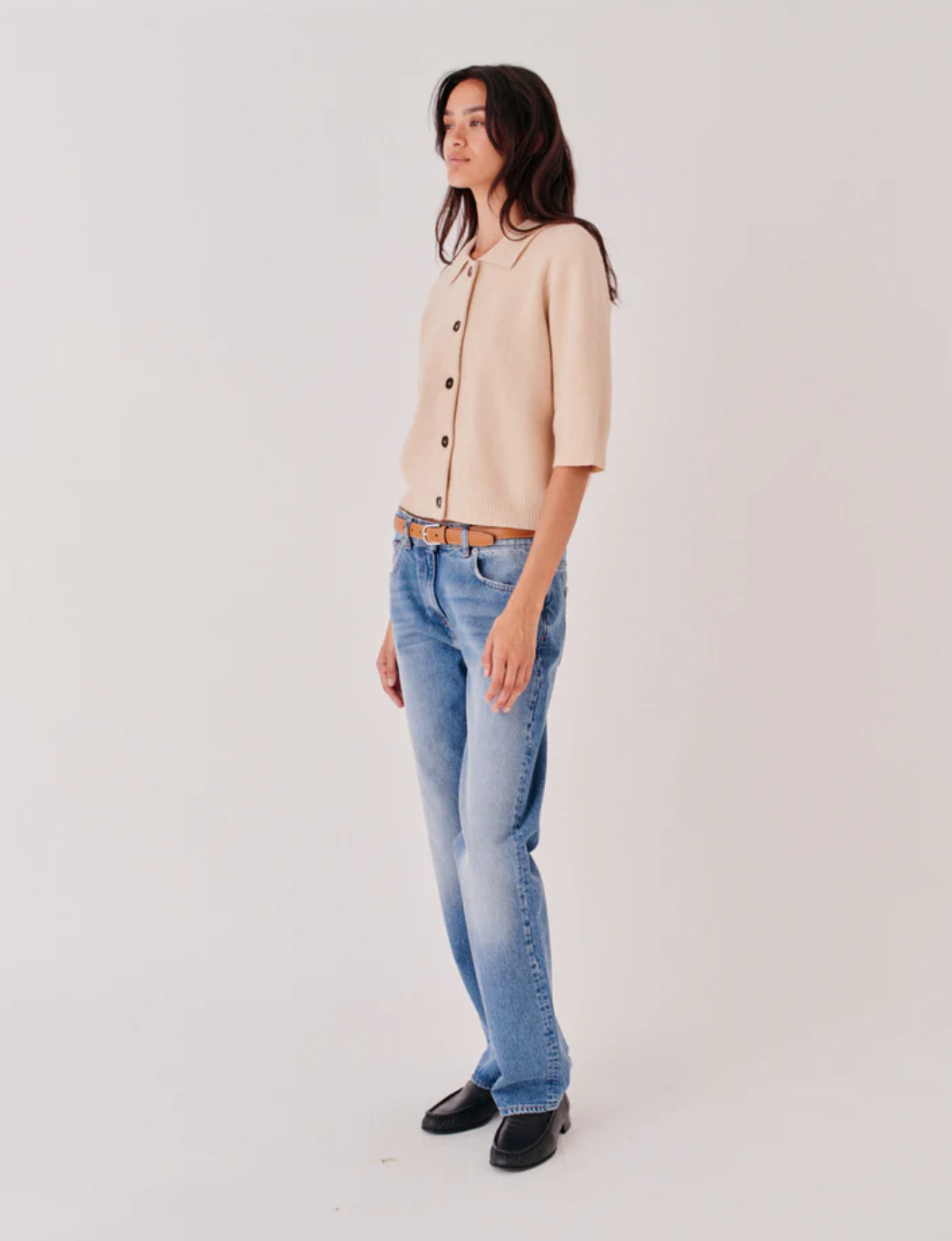 Como Cropped Cardigan Macadamia Cardigans